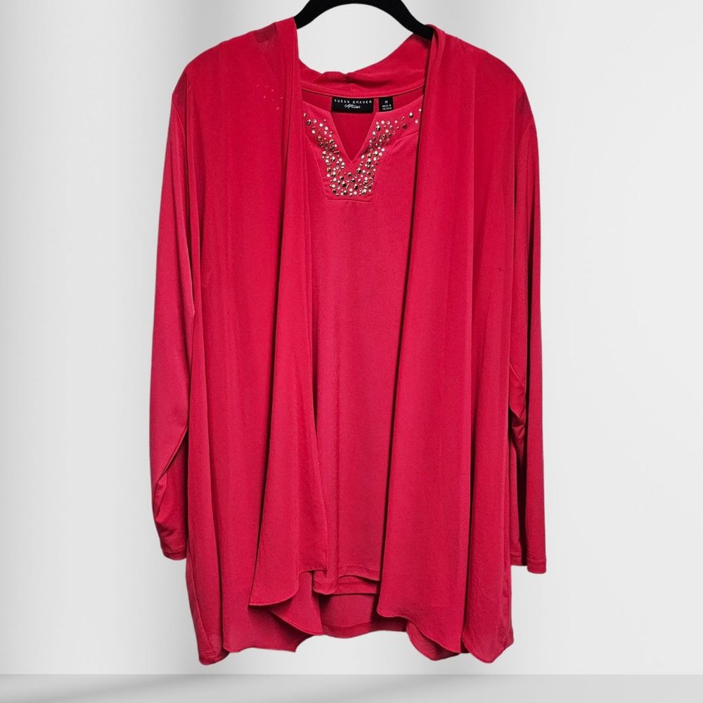 Susan Graver Liquid Knit 2 piece set